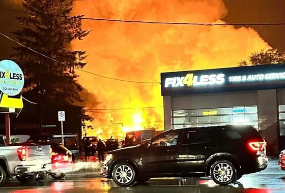 메이플 릿지 콘도 화재 발생…수백명 대피
